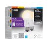 Feit Electric A19 E26 Medium LED Light Bulb Color Changing 60 Watt Equivalence OM60DM/6WYCA/2